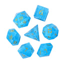 Lightning Blue glass cube