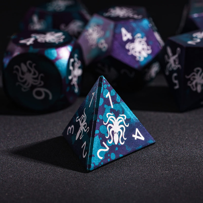 Mystic Infinity aluminum cubes - Kraken, Dragon and Ocean version