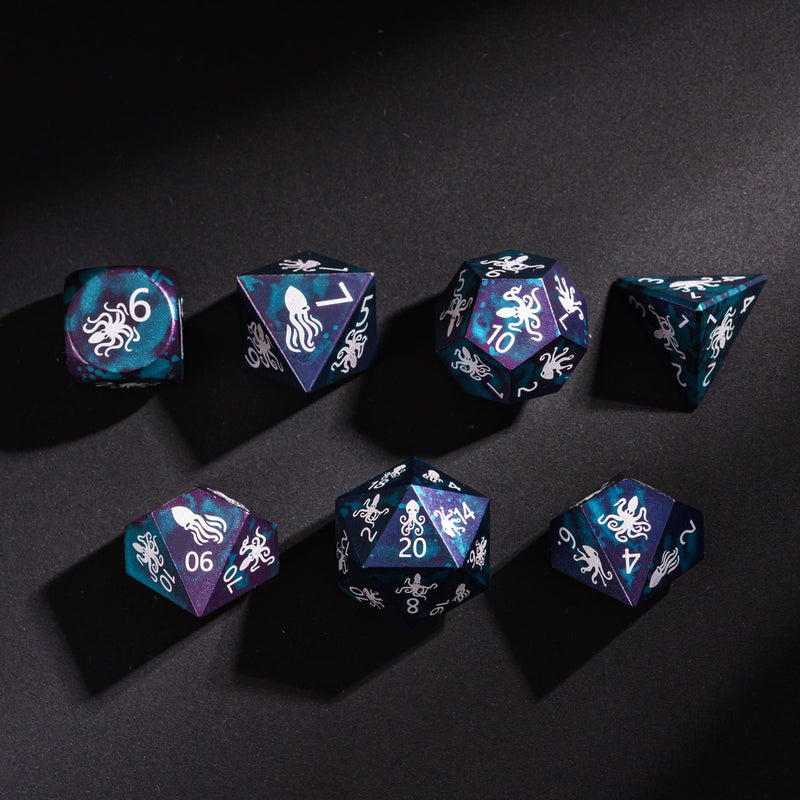 Mystic Infinity aluminum cubes - Kraken, Dragon and Ocean version