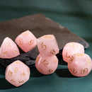 Gilded Rosequartz - Diamondcut