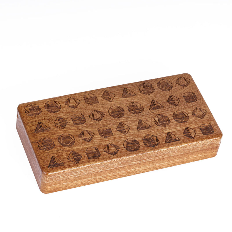 Deluxe wooden dice box