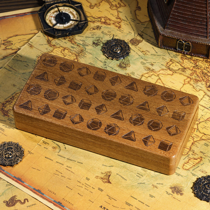 Deluxe wooden dice box