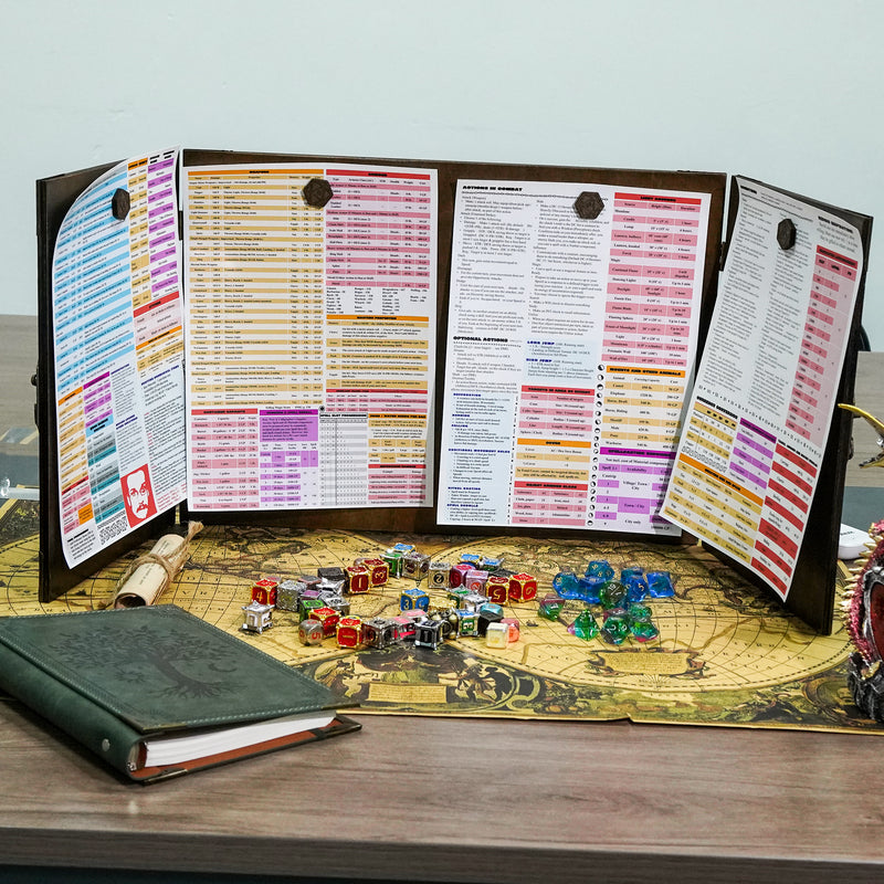 Holz-Spielleiterschirm "Dragon's Gaze"