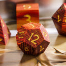 Wooden cube red & black