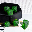 Glass cube Frosted Lightning Green