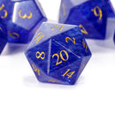 Blue Velvet glass cube