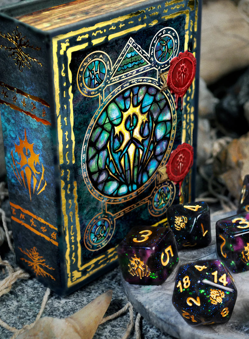 Elder Dice - Dice Crest of Dagon dice set