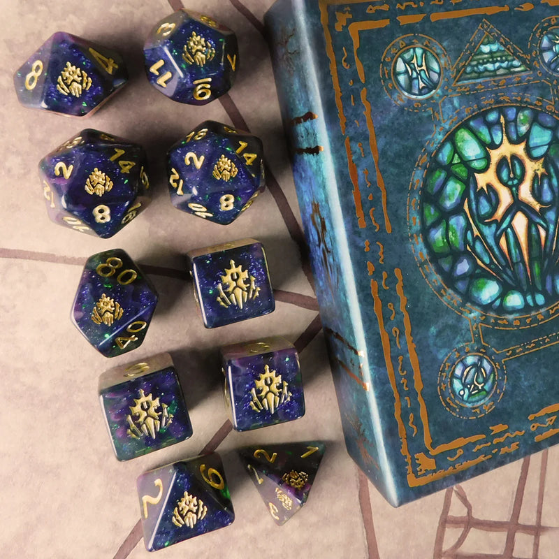 Elder Dice - Dice Crest of Dagon dice set