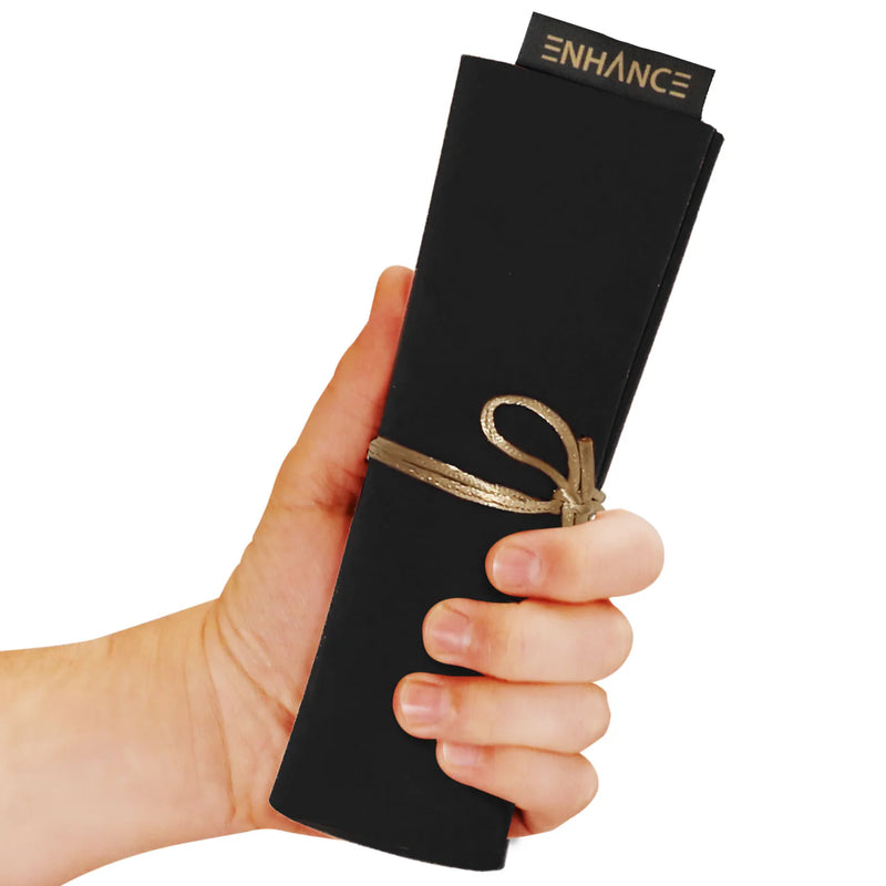 ENHANCE Dice Rolling Mat & 7pc Acrylic Dice Set