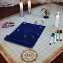 ENHANCE Dice Rolling Mat & 7pc Acrylic Dice Set