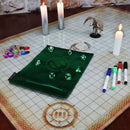ENHANCE Dice Rolling Mat & 7pc Acrylic Dice Set