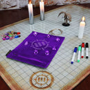 ENHANCE Dice Rolling Mat & 7pc Acrylic Dice Set