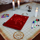 ENHANCE Dice Rolling Mat & 7pc Acrylic Dice Set