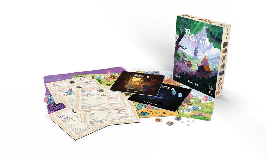 Dungeons & Kittens - Starter Set/Corebook/Meowgic Adventure - EN