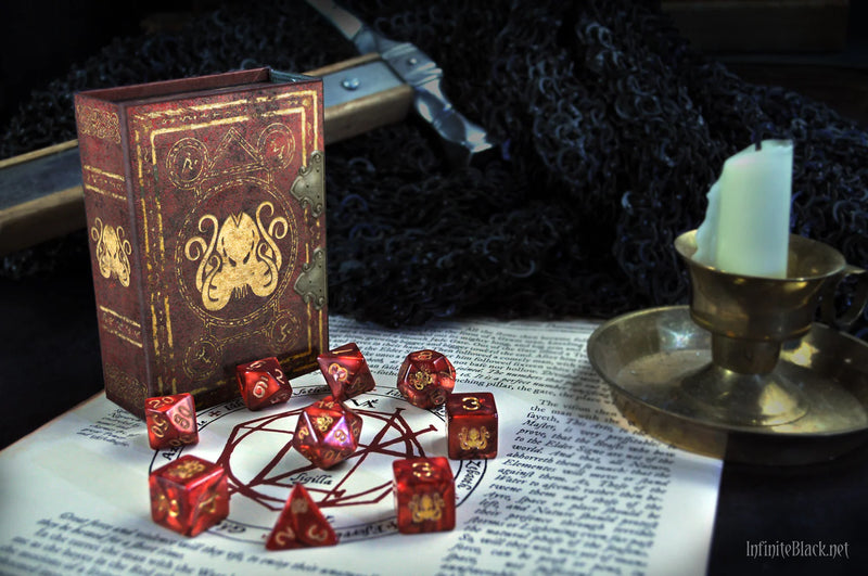 Elder Dice - The Brand of Cthulhu Dice Set - (Red)