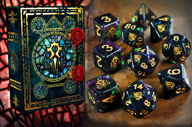 Elder Dice - Dice Crest of Dagon Würfelset