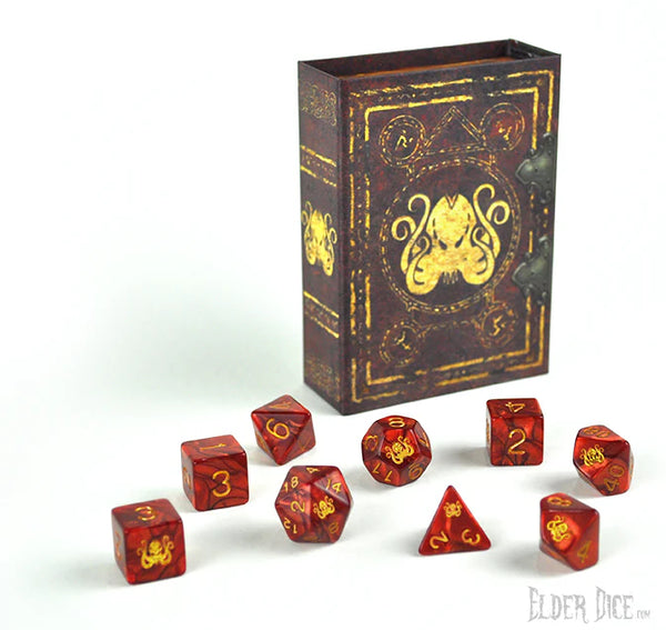 Elder Dice - The Brand of Cthulhu Dice Set - (Red)