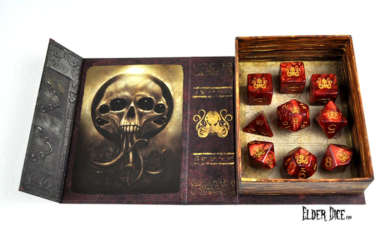 Elder Dice - The Brand of Cthulhu Dice Set - (Red)