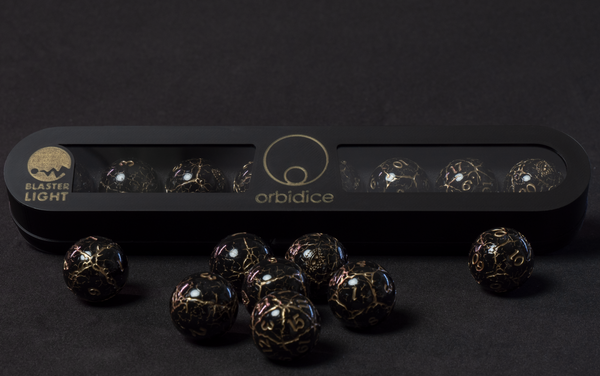 Orbidice Royal Nox – Black & Gold Edition (Dice Ball Set) 