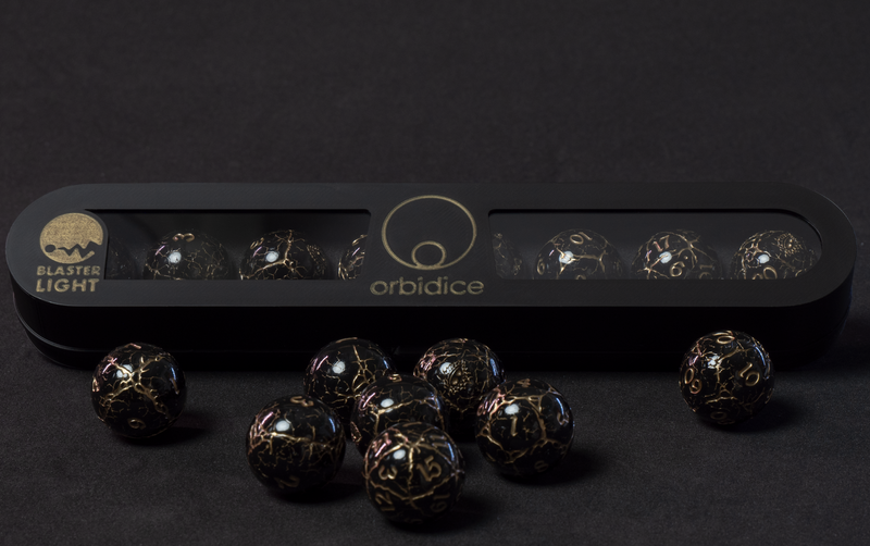 Orbidice Royal Nox – Black & Gold Edition (Kugelwürfel-Set)