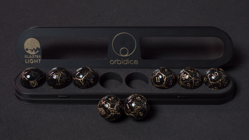 Orbidice Royal Nox – Black & Gold Edition (Kugelwürfel-Set)