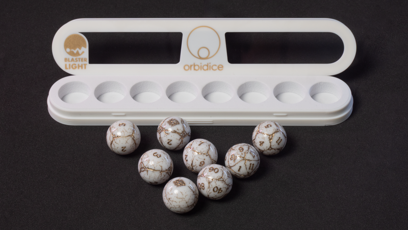 Orbidice Royal Nox – White & Gold Edition (Kugelwürfel-Set)