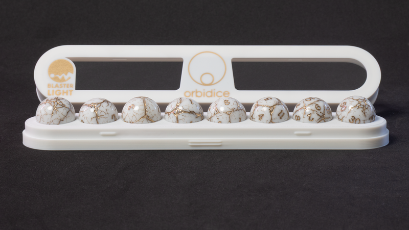 Orbidice Royal Nox – White & Gold Edition (Kugelwürfel-Set)