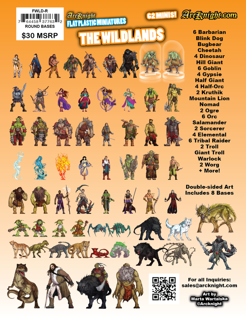 Flat Plastic Miniatures - Fantasy Core Set