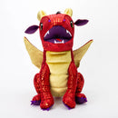Plush dragon with dice storage