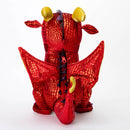 Plush dragon with dice storage