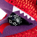 Plush dragon with dice storage