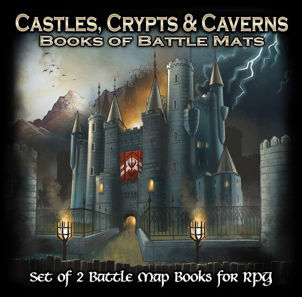 Castle Crypts & Caverns Battle Mats (Set of 2)
