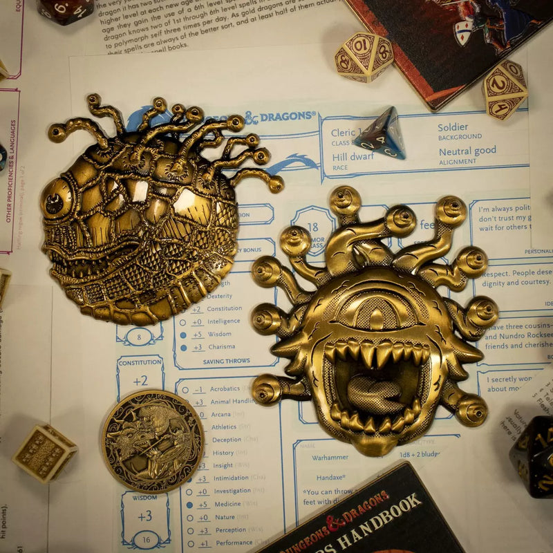 D&D 50th Anniversary Beholder Twin Medallion Set