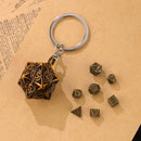 Elderleaf Vault - W20 keychain with mini dice set 
