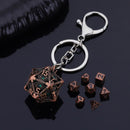 The Oracle's Vault - W20 Keychain with Mini Dice Set 