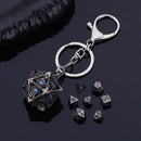 The Oracle's Vault - W20 Keychain with Mini Dice Set 