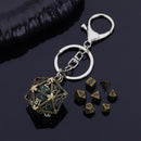 The Oracle's Vault - W20 Keychain with Mini Dice Set 