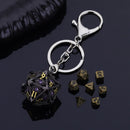 The Oracle's Vault - W20 Keychain with Mini Dice Set 
