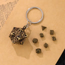 Elderleaf Vault - W20 keychain with mini dice set 