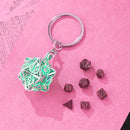 Elderleaf Vault - W20 keychain with mini dice set 