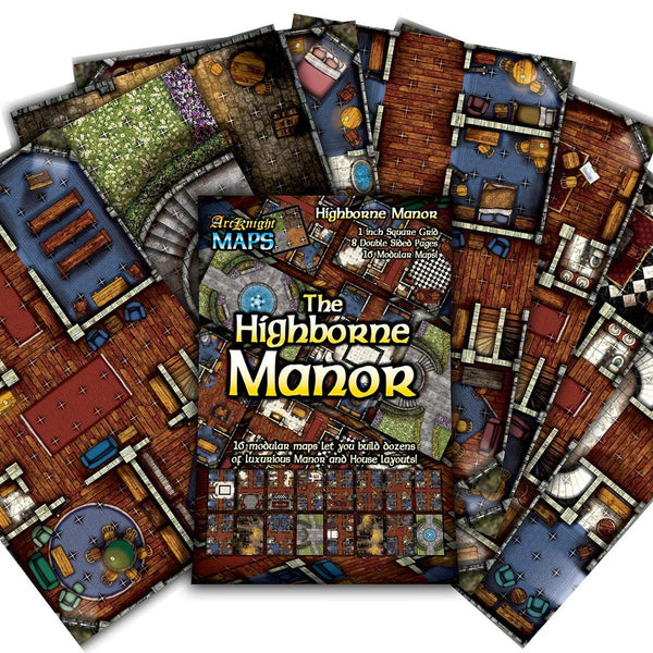 Highborne Manor Battlemaps Set