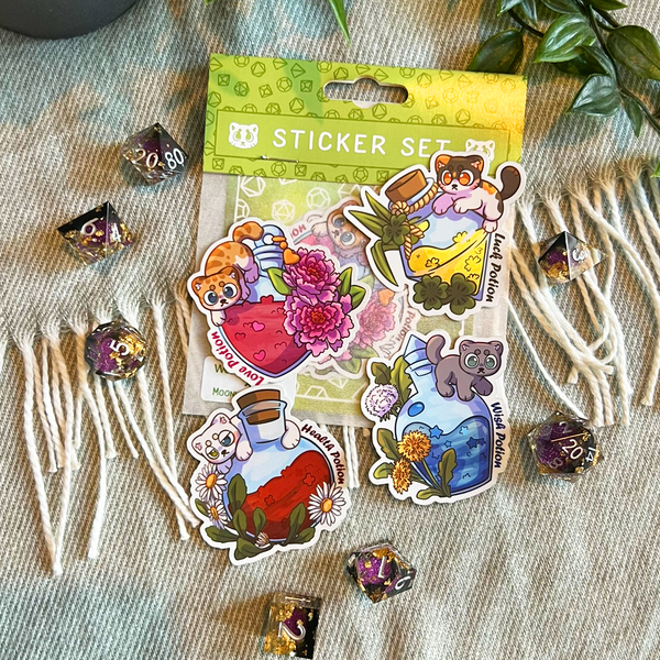 Potions Sticker Set by Moonkip.Crafts 