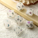 Frosted Lightning Rainbow glass cube