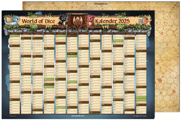 Free: World of Dice Calendar 2025