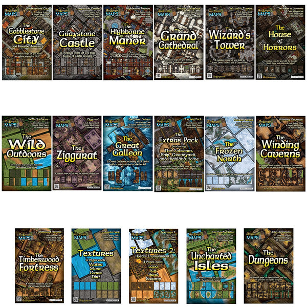 ArcKnight Dungeon Maps Mega-Bundle (240 Karten!)