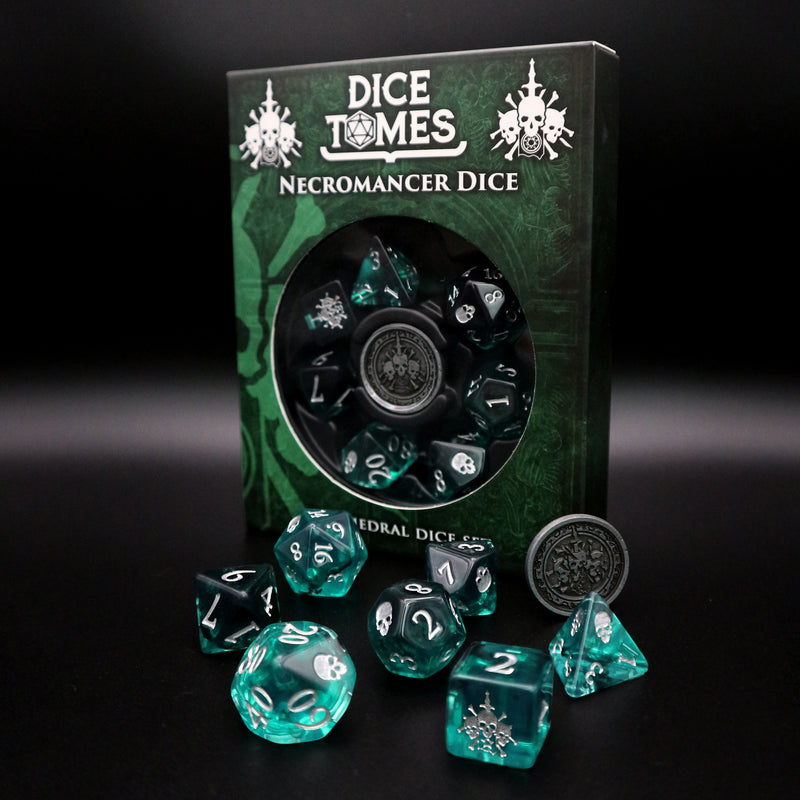 Various class dice sets (7 pieces, 1 coin)