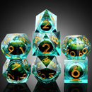 Emerald Dragon Eye liquid cube set with Diamond D4