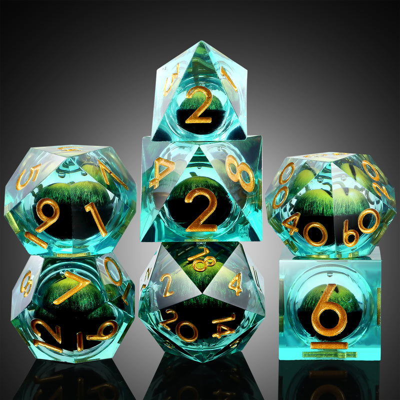 Emerald Dragon Eye liquid cube set with Diamond D4