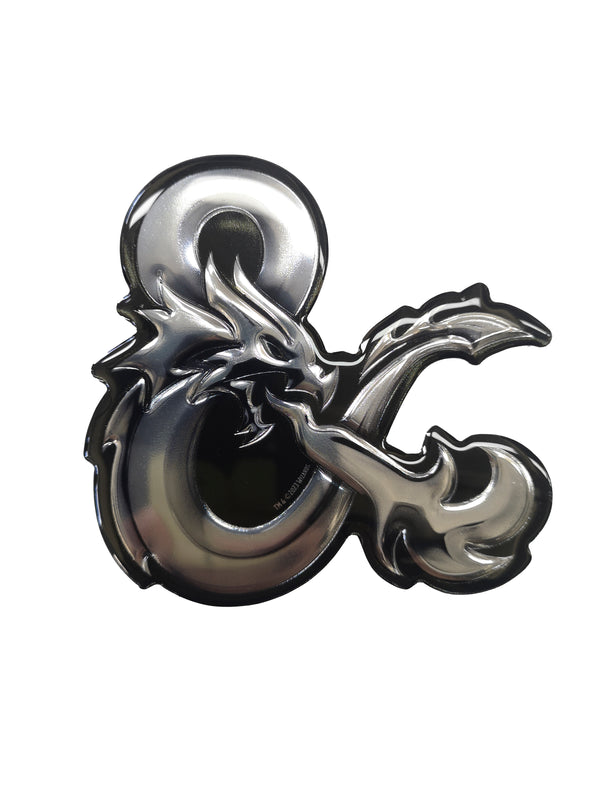 D&D metallischer Sticker mit Ampersand-Logo