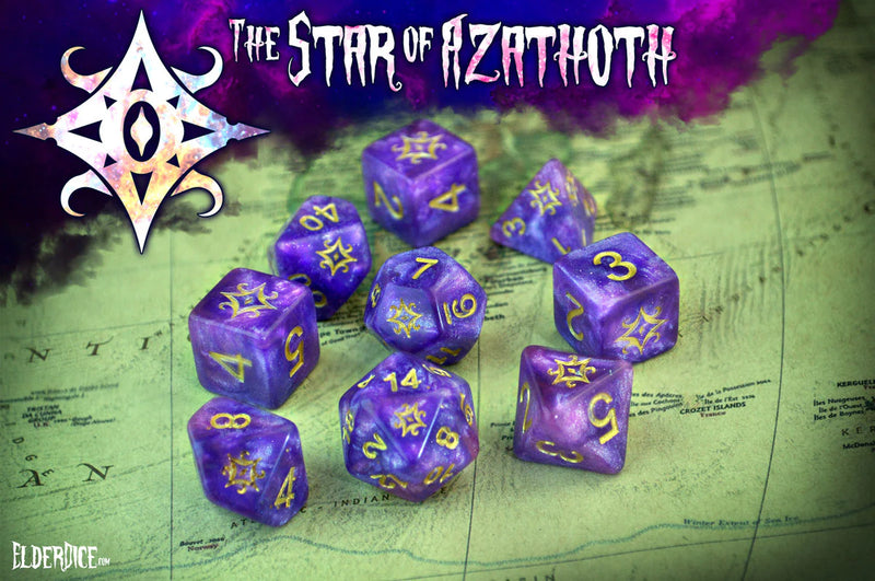 Elder Dice - Star of Azathoth Dice Set - Nebula